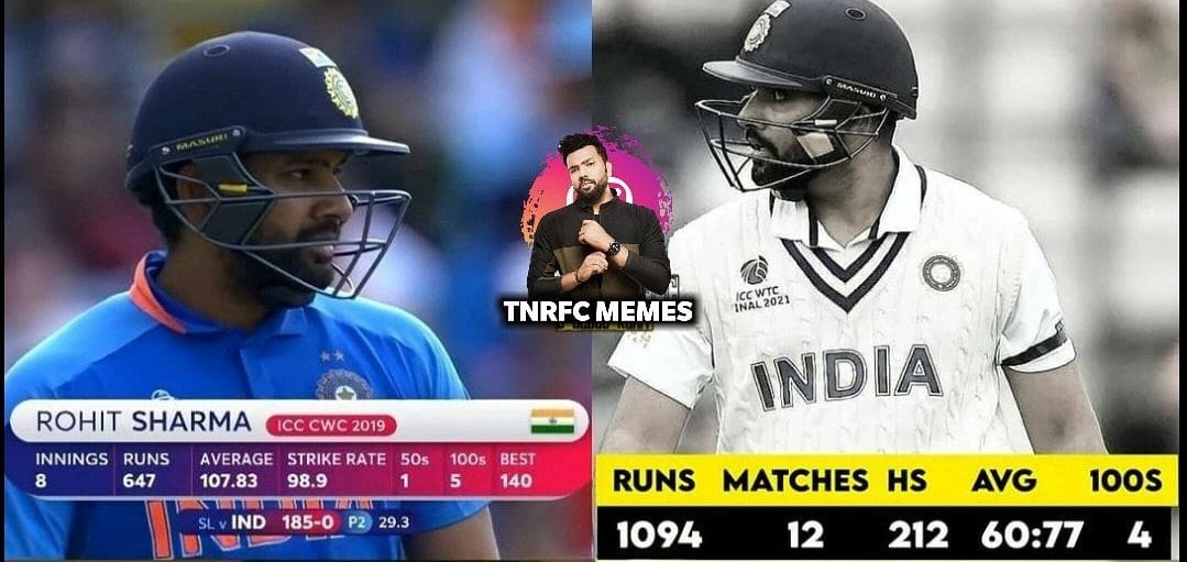 LoyalSachinFan's tweet photo. Feel for Rohit Sharma 
He was our best Batsman in 2019 ODI World Cup and now in WTC but couldn't win the trophy. Please win the T20 world cup @ImRo45 https://t.co/UxPTUZ1Z1z