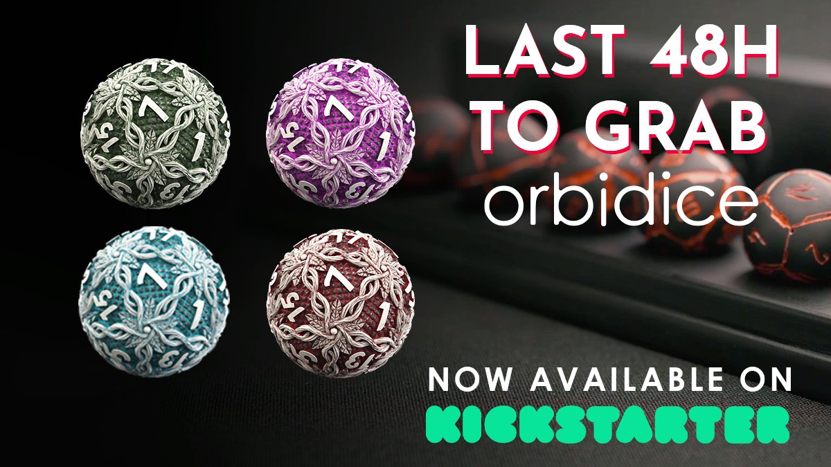 Orbidicers!

Today's update will make all the color fans happy… and not only them! ;) But what's happened today? Check our update on Kickstarter - kickstarter.com/projects/blast…