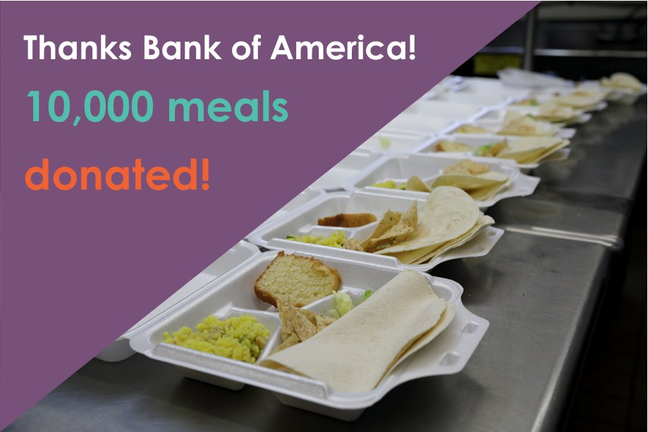 We're excited to share that our friends at <a href="/BankofAmerica/">Bank of America</a> have awarded Urban Ministries of Durham a grant that will provide 10,000 meals to our neighbors in need who rely on our Community Cafe! #BofAGrants