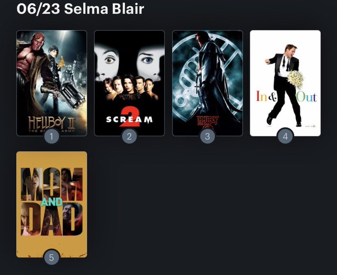 Hoy cumple años la actriz Selma Blair (49). Happy Birthday ! Aquí mi Ranking: 