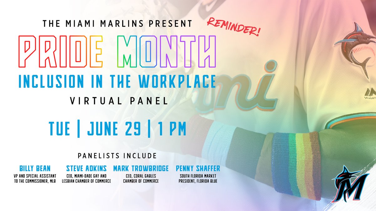 Coral Gables Chamber (@gableschamber) on Twitter photo The Miami <a href="/Marlins/">Miami Marlins</a> present: Pride Month Inclusion in the Workplace Virtual Panel featuring our very own #ChamberPrez <a href="/ChamberPrez/">Mark A. Trowbridge</a> . For more information and to register, visit: marlins.com/pride The Miami <a href="/Marlins/">Miami Marlins</a> present: Pride Month Inclusion in the Workplace Virtual Panel featuring our very own #ChamberPrez <a href="/ChamberPrez/">Mark A. Trowbridge</a> . For more information and to register, visit: marlins.com/pride