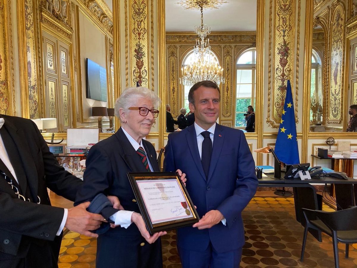 Colette Marin-Catherine was invited to Élysée Palace by the Président of the French Republic <a href="/EmmanuelMacron/">Emmanuel Macron</a> where she was awarded for her and Jean-Pierre’s contributions to the French Resistance. We’re thrilled this family’s bravery was bestowed with such a high honor!