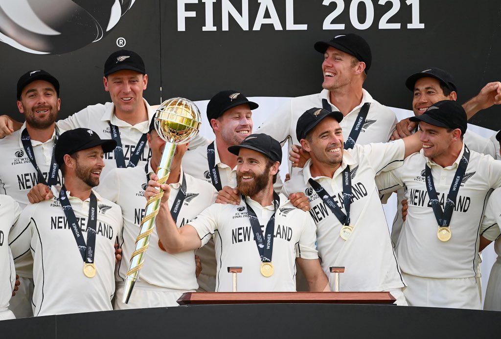 Congrats @BLACKCAPS on winning the #WTC21. You were the superior team.

#TeamIndia will be disappointed with their performance.

As I had mentioned the first 10 overs will be crucial & 🇮🇳 lost both Kohli & Pujara in the space of 10 balls & that put a lot of pressure on the team.