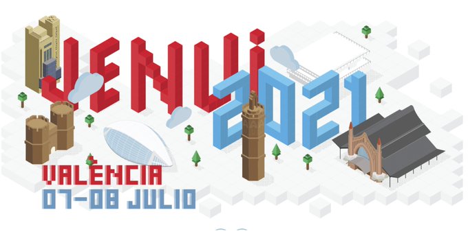 coddii_org's tweet photo. 👉   Inscríbete en JENUI2021 @jenuiconf
El encuentro fomentará el contacto entre docentes de #informática y presentará enfoques innovadores.
Colabora @coddii_org 
🔴  Promueve @SomosAENUI y organiza @ETSEUV

💻  Online
ℹ️  https://t.co/qJGHmGAWpJ

+ INFO: https://t.co/wG63dLbNv3 https://t.co/spmsXhplig