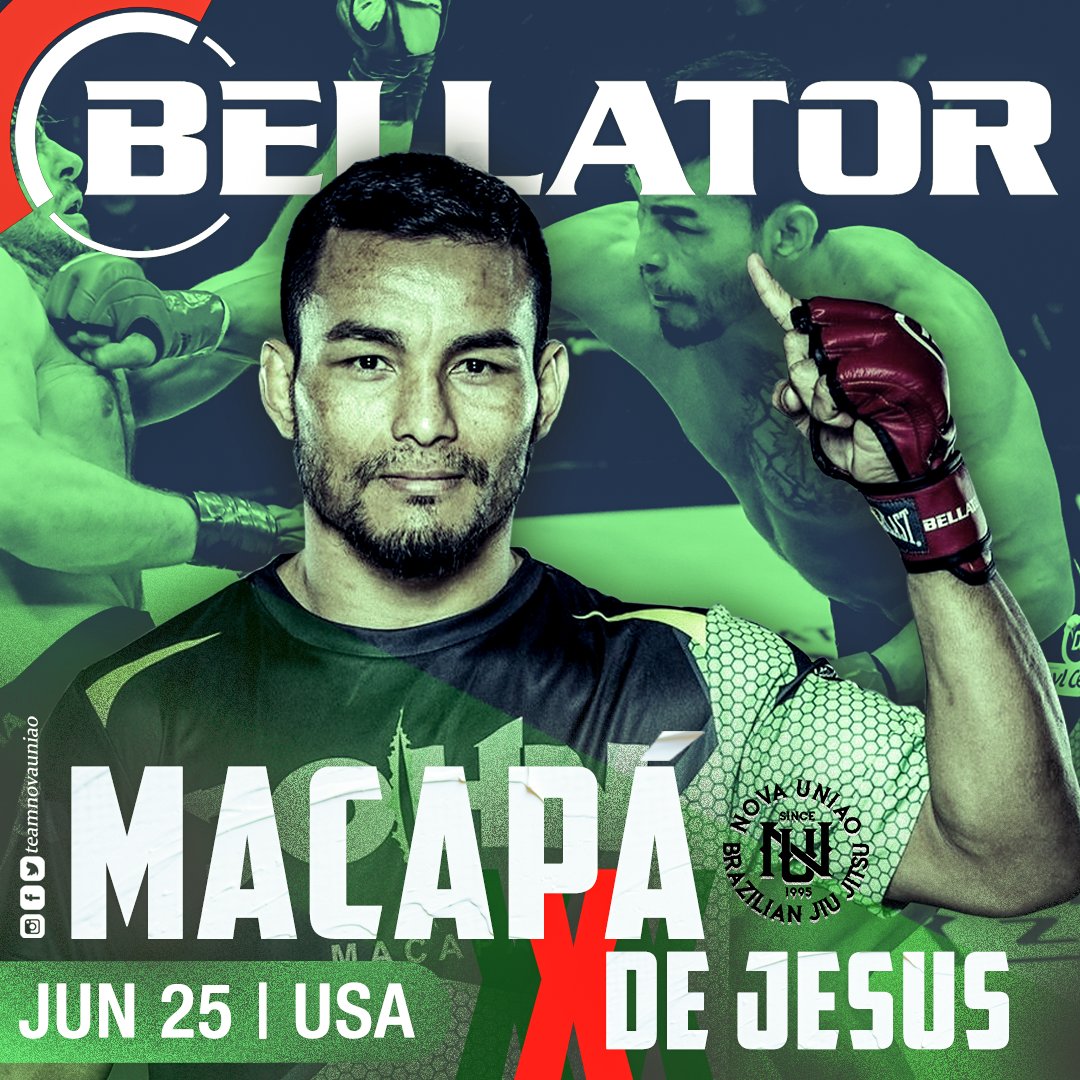Chegou a vez de John Macapá brilhar! Atleta da Nova União retorna ao cage do Bellator na próxima sexta, nos Estados Unidos.

Saiba mais:
instagram.com/p/CQdowuwBqev/…
