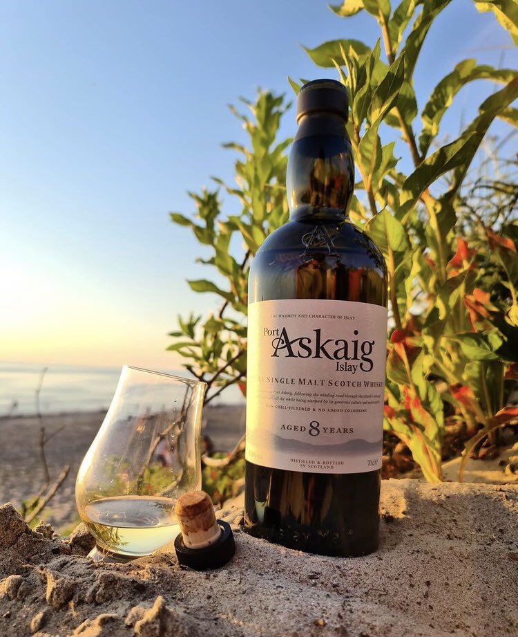 A beautiful coastline, a blue sky and a dram of Port Askaig in the sand is a recipe for evoking the unique and alluring character of the isle of Islay.

Image: @ whiskyartphoto on Instagram