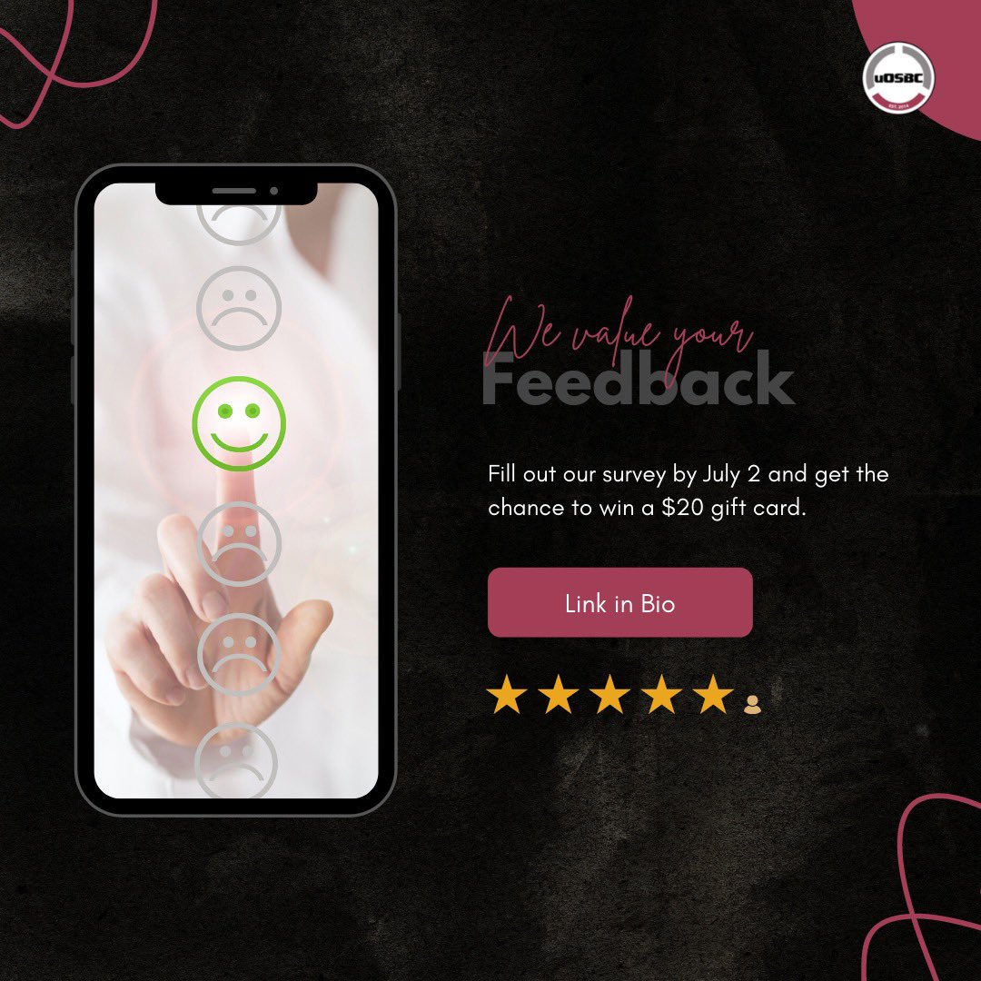 We are looking to gain feedback from the people who follow our content. Please fill out this survey by July 2nd for a chance to be entered into a draw to win a $20.00 gift card. Your feedback is highly valuable to us, this will help us improve for next year. Link in bio.