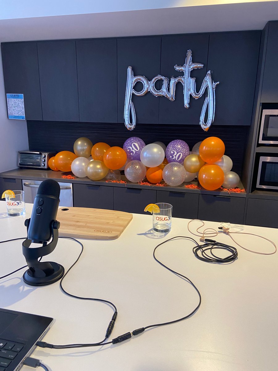 ASUG365's tweet image. Happy Birthday to us! We&apos;re throwing a party at 2pm to celebrate a fantastic #30YearsTogether. Take a look #behindthescenes as we prepare for the celebration #ASUGFORWARD