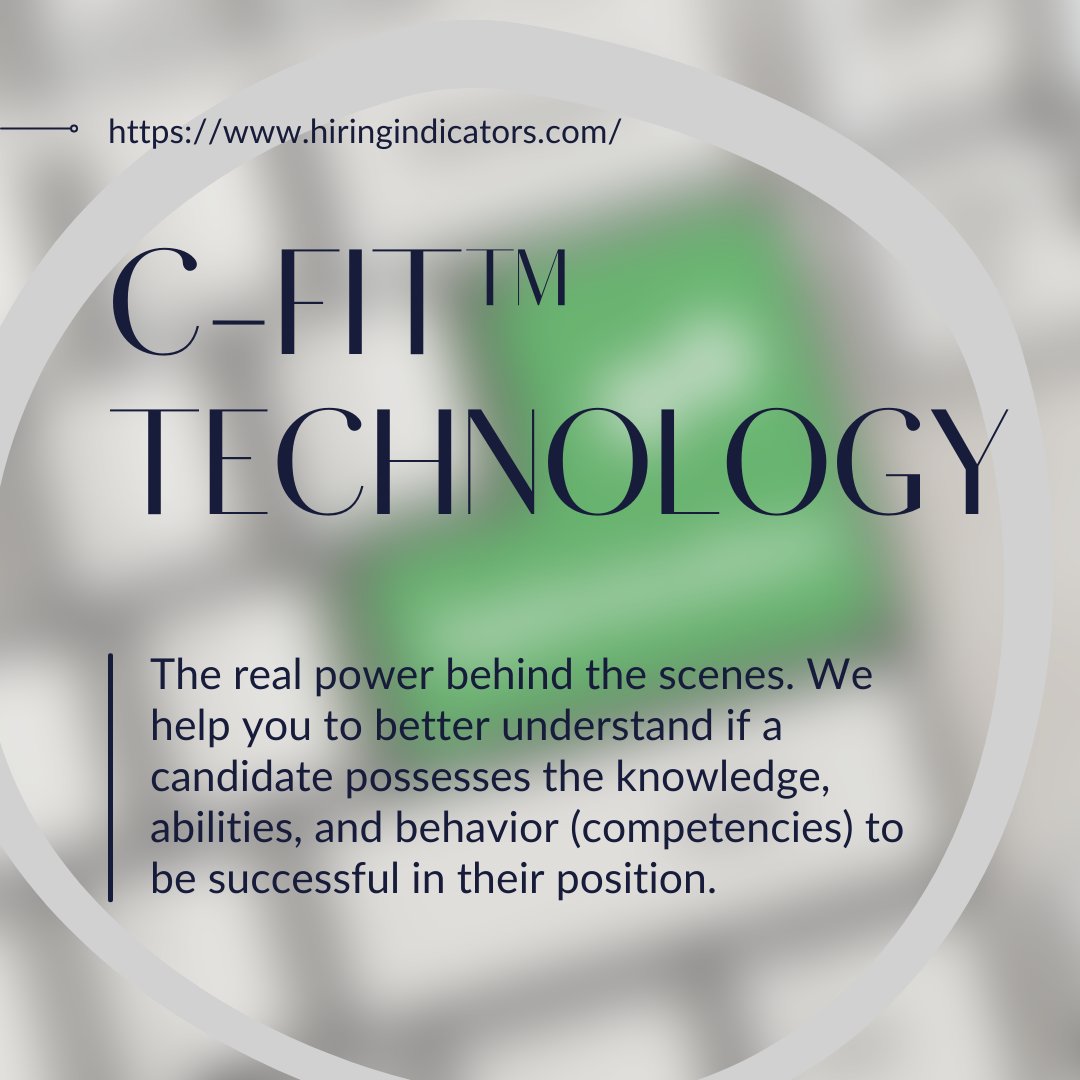 Today's #wednesdaywisdom comes from our C-fit™ technology. By using this, Reveal delivers a powerful way to gain deeper insights about your candidates during the talent assessment cycle. 

#Reveal #HiringIndicators #hr #c-fit #technology #assessments