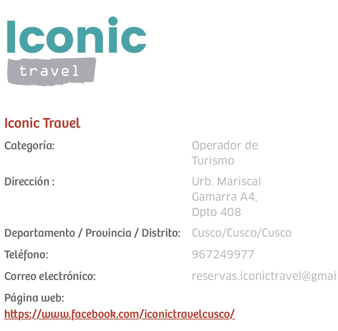 IconicTravel4's tweet image. Ahora puedes buscarnos en #iperu 👌🏻
#iconictravelcusco #turismointerno #turismoreceptivo
🇵🇪nuestro compromiso es ser cómplices de las aventuras de nuestros pasajeros🇵🇪

#VIAJEDEPATASENTREPATAS🐾

Contáctanos para mayor información 
📲 967249977 
📩reservas.iconictravel@gmail.com
