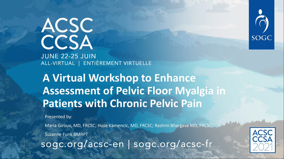 We are getting ready to present our workshop at SOGC. Join us at 4:55PM EST.