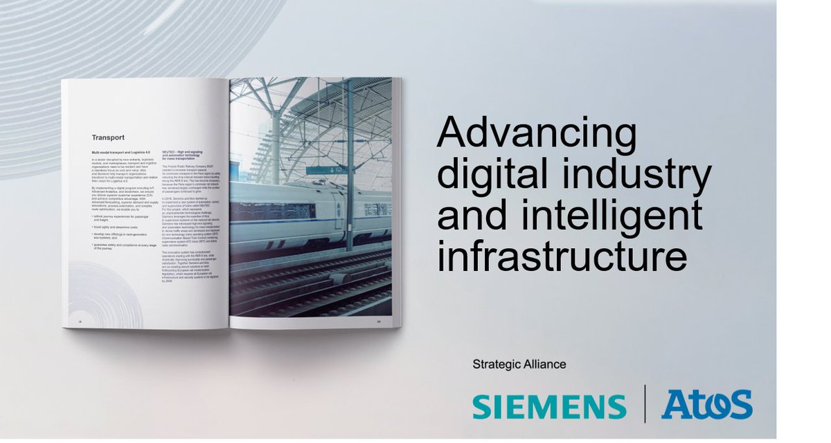 Did you know Atos and <a href="/Siemens/">Siemens</a>' manage more than 130 million #smartmeters worldwide? 🌎 We design intelligent infrastructure enabling the #energy sector to transition, and we’re empowering #smartcities and #utilities ⚡🚗 Download our joint brochure okt.to/Ns1uOP