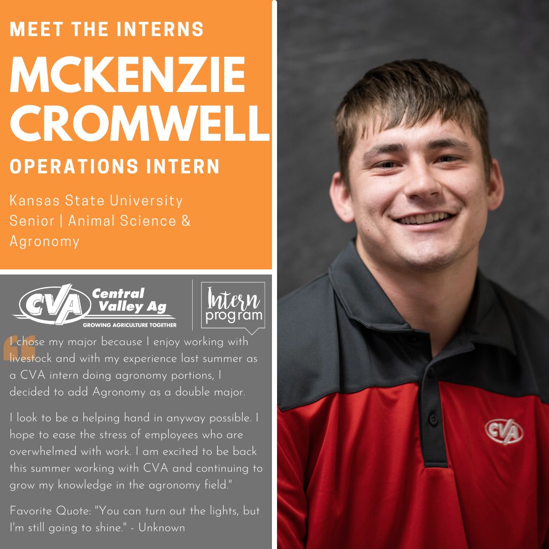 CentralValleyAg's tweet photo. Today's "Meet the Interns" spotlight features operations interns McKenzie, Nolan, and Evelina! Glad to have you a part of the CVA team!
#WEARECVA #CVAintern #agcareers #KState #NortheastCC #WayneStateCollege #Internship https://t.co/tzePq935si