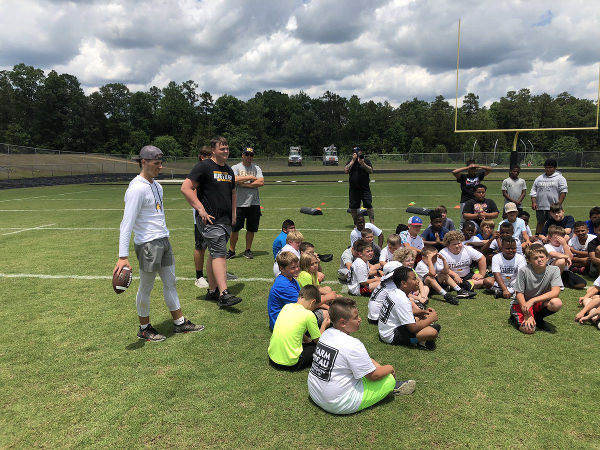 Our Pack got better today as we competed against Lee County in 7 on 7 and Linemen challenge after an intense weights session. Then some of our high school program leaders served as coaches at our youth camp which had a ton of future Pack members. All In BELIEVE
