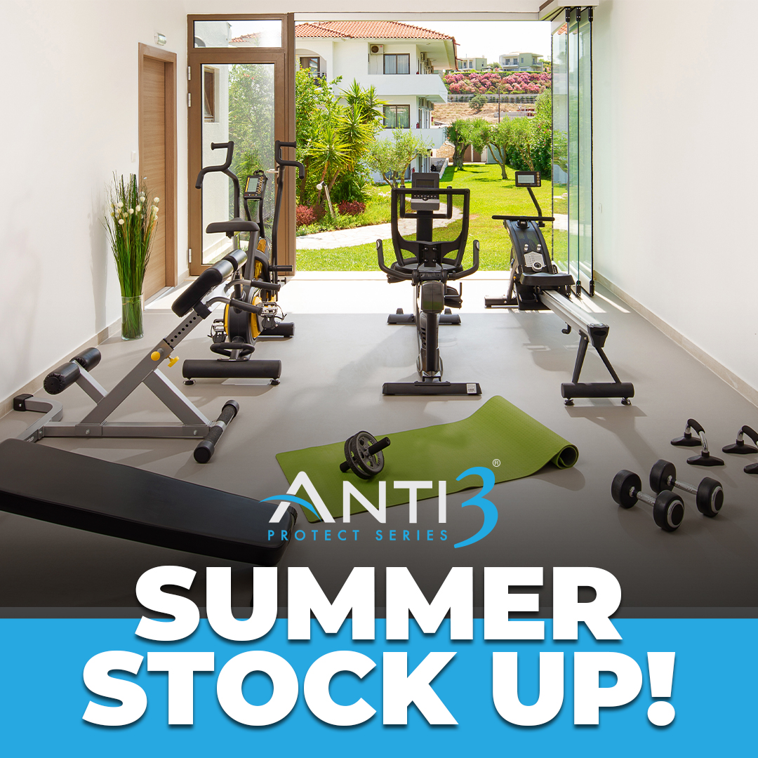 Anti3protect's tweet photo. Stock up on Anti3 for the summer! Visit https://t.co/OuZVQYajVN to purchase today!

#anti3 #disinfect #disinfectant #clean #bacteria #germs #virus #gym #workout #athletes https://t.co/LKbTn7AUBa