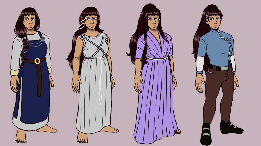 dahkyarts's tweet photo. Final costumes for Lina. Her everyday wear, priestess attire, event and parties and battle wear.
#art #conceptart #costume #characterdesign #digitalart #greek #fantasy #sciencefantasy #norse #lina #celestialreborn #comic #project #creative #lovely #myart #dahkyarts #artistoftales https://t.co/IS7hdnfMm5