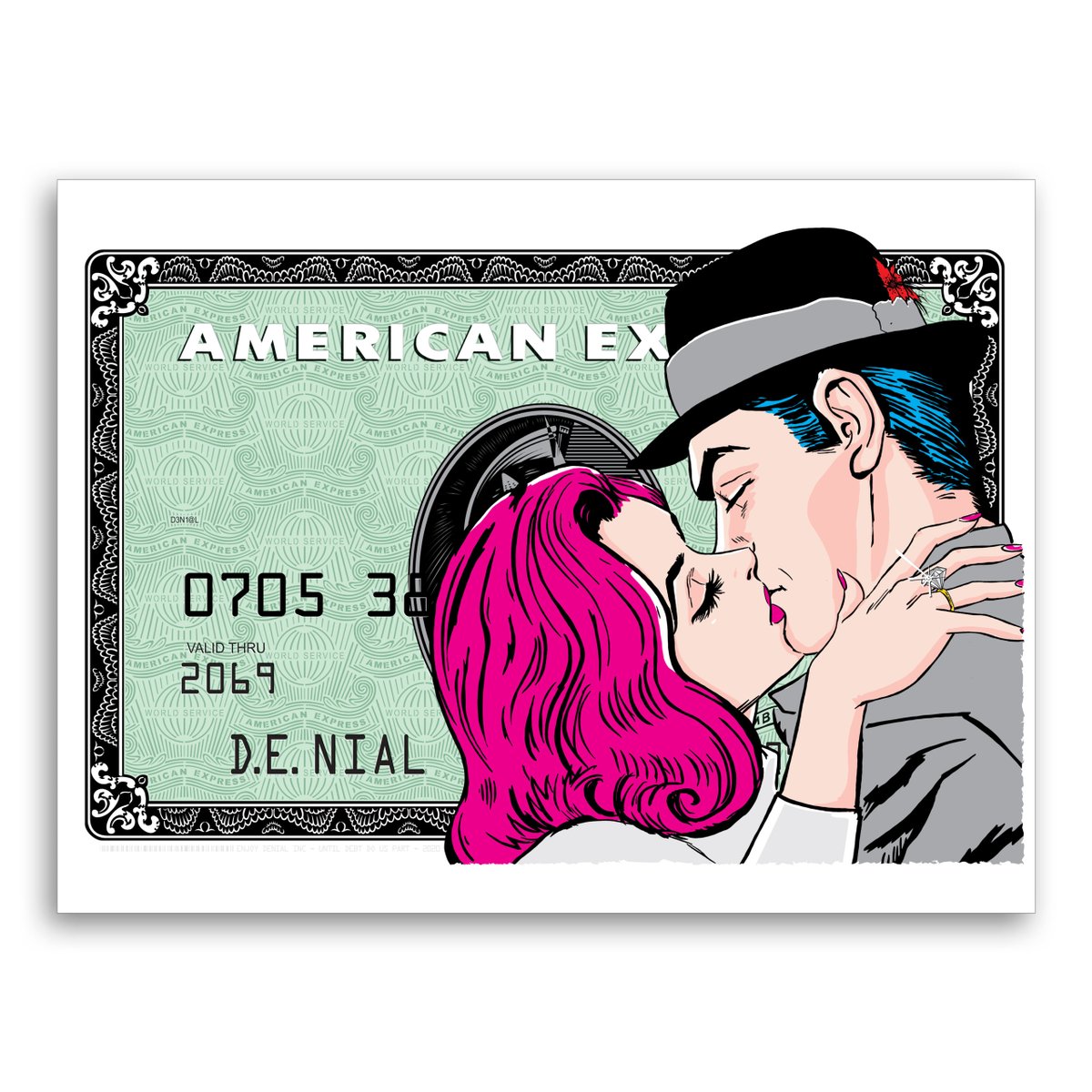 EnjoyDenial's tweet image. UNTIL DEBT DO US PART 💸💸💸– A limited edition I Released in April of 2020. Part of the CREDIT LIMIT series of prints. Check them out on my store and support your local anything.  

 #enjoydenial #1xrun #popart #popartist #limitededition #print #supportartists #art #artlife