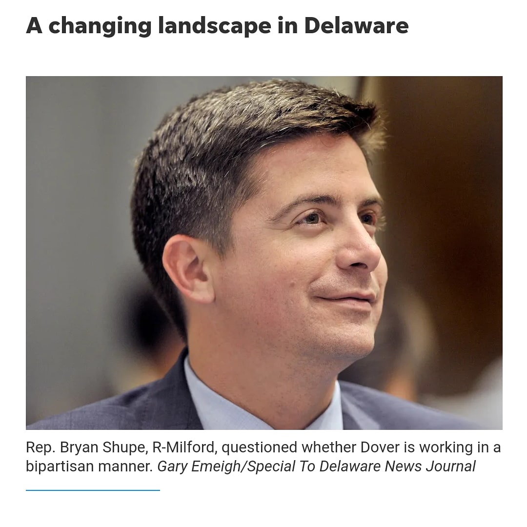 DelawareShupe's tweet photo. Thank you Sarah Gamard of Delaware Online for sharing. 

"To see those bills not fail on merit or because of discussion...but because of what I see as partisan politics is not only frustrating but it's very disappointing," 

https://t.co/bw4m6yo5dx https://t.co/khrk5cF7uJ