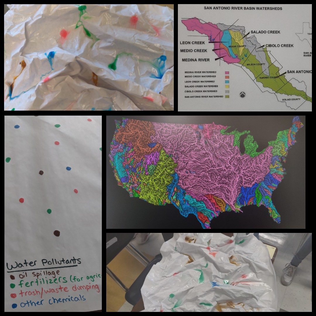 MrsMartin_247's tweet photo. Today, my students learned about surface water, groundwater, and sources of water pollution. They also modeled how human activities can affect our watersheds. @NISDMSScience @NISD #summerlearning2021 @LetiChapa @MissLoraNISD https://t.co/pECRz7pn7I