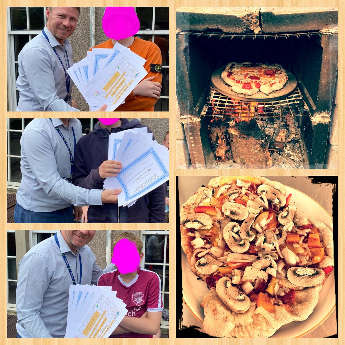 Celebrating our learners'  achievements and making handmade pizza in a oven made by one of leavers- you will be missed J &amp; S. Super day, super team.#nomnom