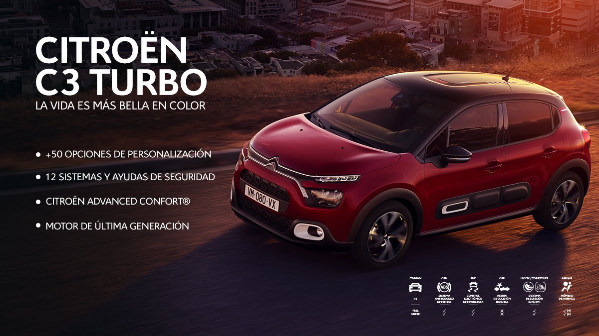 La vida es mas bella a color, descubra nuestro Citroën C3 aquí: citroen.com.co/vehicle/nuevo-… 🤩
.
.
#travel #Citroën #colombia #Diseño #características