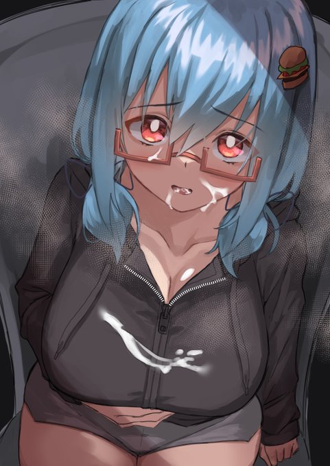 歯磨き粉をこぼすハンバーガーちゃんのファンアートです 