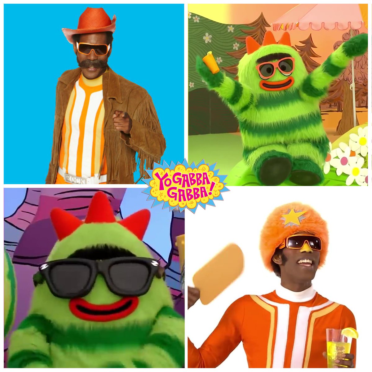 Celebrating World Sunglasses Day is AWESOME! Which is your favorite sunglasses wearing Yo Gabba Gabba friend? 😎