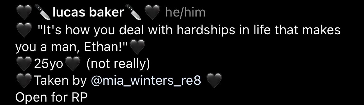 / excuse me, what?
this is why Instagram rp scares me.
DO NOT SHIP MIA WITH LUCAS.