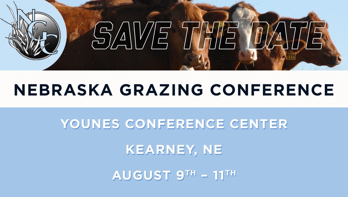 REGISTRATION IS LIVE!!! 
And we're offering 20 student scholarships!!

grassland.unl.edu/nebraska-grazi…...

CASNR and the Center for Grassland Studies will cover registration for the first 20 high school students registering by July 30. Contact Margo: mmckendree14@unl.edu for info.