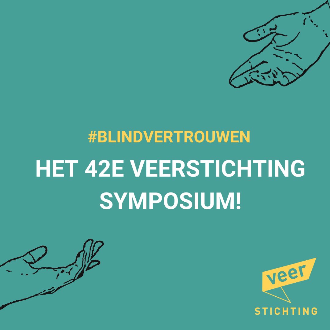 Morgen is het dan eindelijk zover! Het 42e Veerstichting Symposium over #blindvertrouwen! Ga met elkaar in gesprek, laat je inspireren en beleef een onvergetelijke dag!