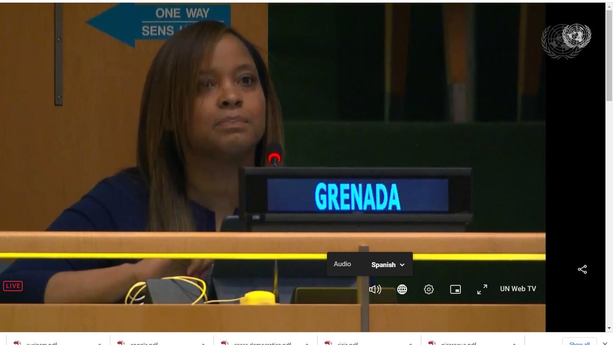 #Granada

Votar a favor de la resolución de #Cuba contra bloqueo, supone el apego a la Carta de la ONU y el Derecho Internacional.

Los efectos del bloqueo son un impedimento constante a los objetivos de desarrollo del pueblo cubano y a su enfrentamiento a COVID

#ElMundoDiceNo