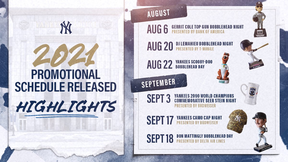 Yankees Promotional Schedule 2022 Yankee Stadium (@Yankeestadium) / Twitter