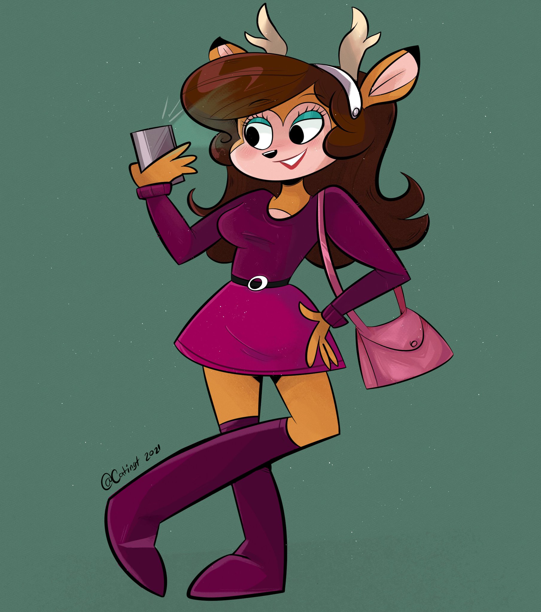 Travis Bickerstaff 🆖️ On Twitter A Wonderful Commission Of Daphne I Got From From Catinyt~♡ 🦌 