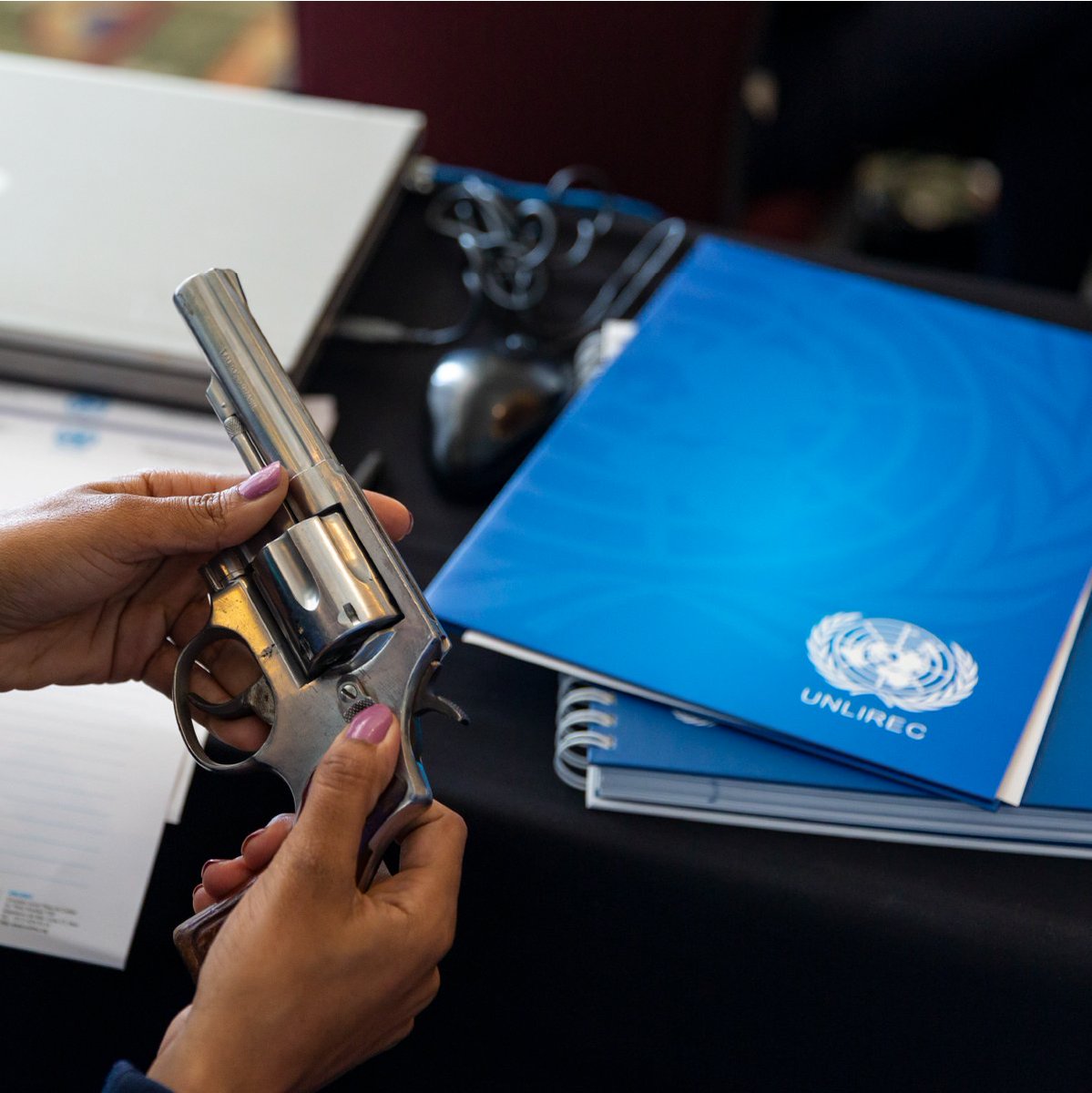 UNLIREC's tweet image. Over the years UNLIREC has elaborated a broad range of #publications on a variety of topics, including operational #ForensicBallistics, #PublicSecurity, #women in #disarmament, #nonproliferation, and many more! Check out our library! @UN_Disarmament 
👉 bit.ly/3gWyMt3