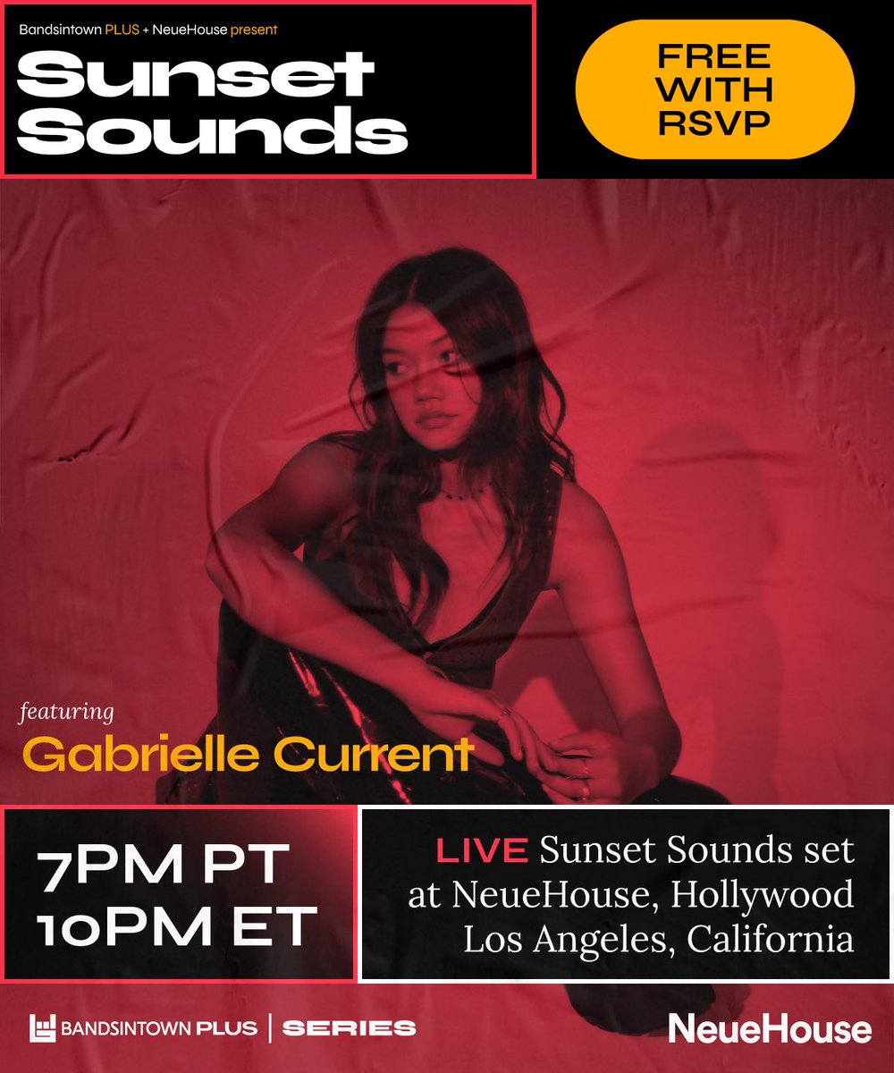 i’ll be performing <a href="/NeueHouse/">NeueHouse</a> next Monday 7pm PST! ⭐️ <a href="/Bandsintown/">Bandsintown</a> 
RSVP here to watch live m.bnds.us/hQzRlV
