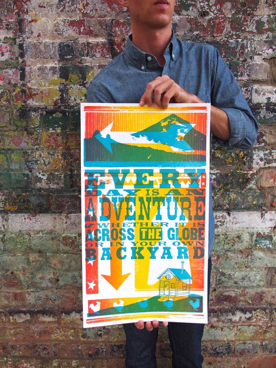 50% OFF! Last chance at our collab letterpress poster with Nashville's Hatch Show Print. Only a handful left for $10 in our close-out sale. ⚡️