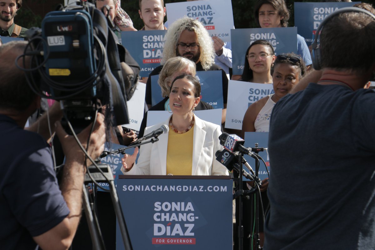 SoniaChangDiaz's tweet photo. I was proud to kick off our campaign today alongside so many organizers, community leaders, &amp; residents working on the front lines for justice -- and who are hungry for change.

We are the ones we've been waiting for. We can build the Commonwealth we know is possible. https://t.co/7TPhxQbqyG