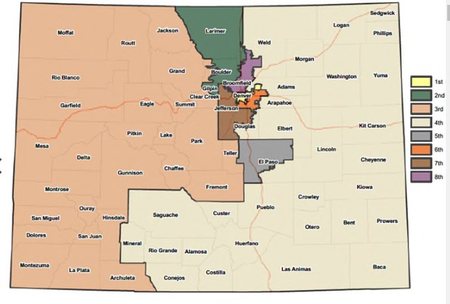 Colorado Special Taxing Districts Map Stephen Wolf On Twitter: "Breaking: Colorado's Independent Redistricting  Commission Just Released Its Preliminary Congressional Map Proposal. This  Map Is Very Problematic Imo For Not Drawing A Substantially Latino District  In Denver As