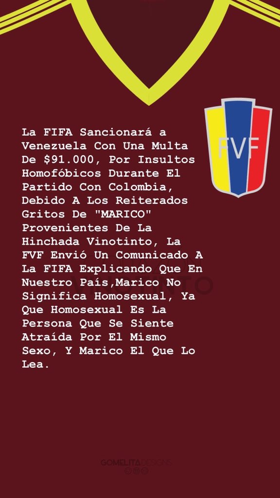 Comunicado de la FIFA