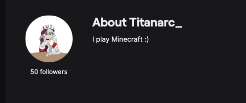 Titanarc1's tweet photo. THANK YOU FOR 50 FOLLOWERS ON TWITCH!!! https://t.co/5Mdyf9wDLw