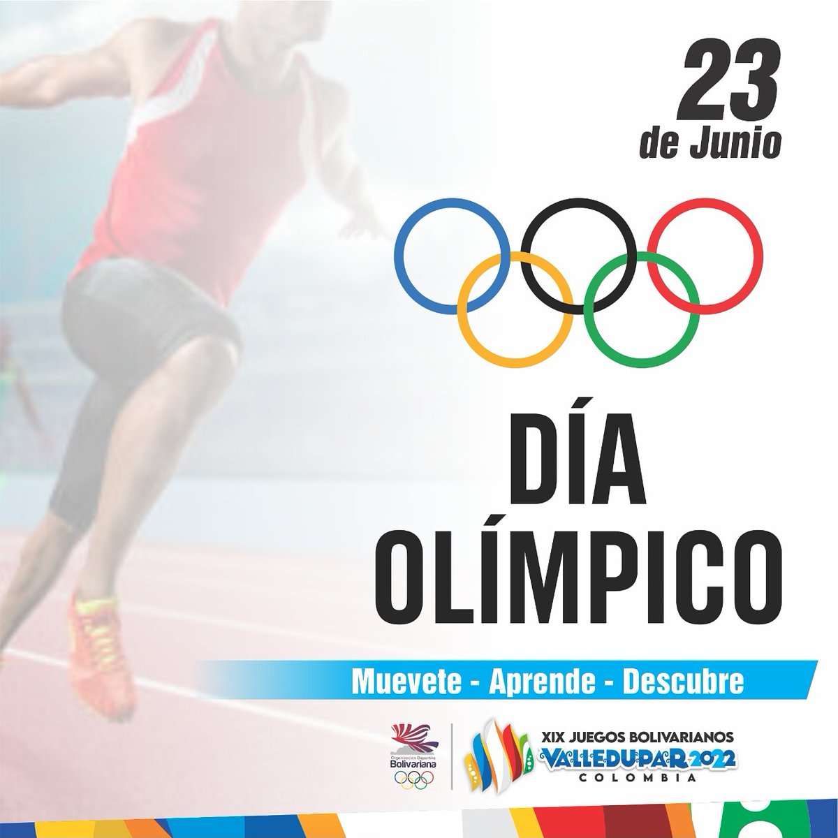InderValledupar's tweet photo. Celebramos el #DíaOlímpico, una fecha especial para resaltar la grandeza de nuestro deporte y rendirle tributo a nuestros verdaderos campeones. https://t.co/R4zQpLDHKX