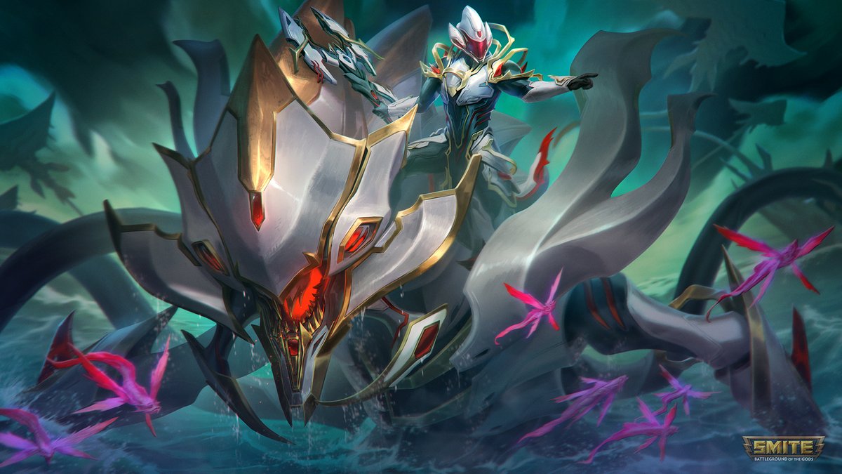 Morgan Le Fay will show-off her skin debut with the all-new Court of Midnight Event, and she's bringing Hyperspace Loki with her!

Buy All when the event launches with the #MidSeason Update to get instant-access to the Unlimited reward: Might of Neptune Poseidon!