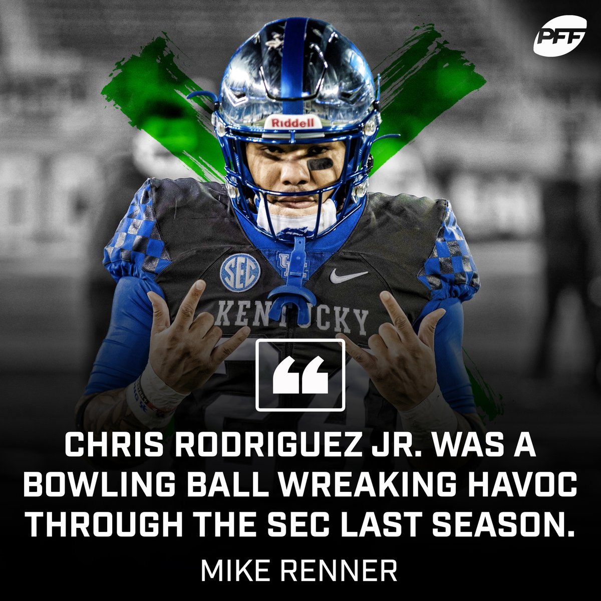 PFF_College's tweet photo. Chris Rodriguez Jr. is one of the best RBs in CFB💪 https://t.co/PrxqvHYG3b