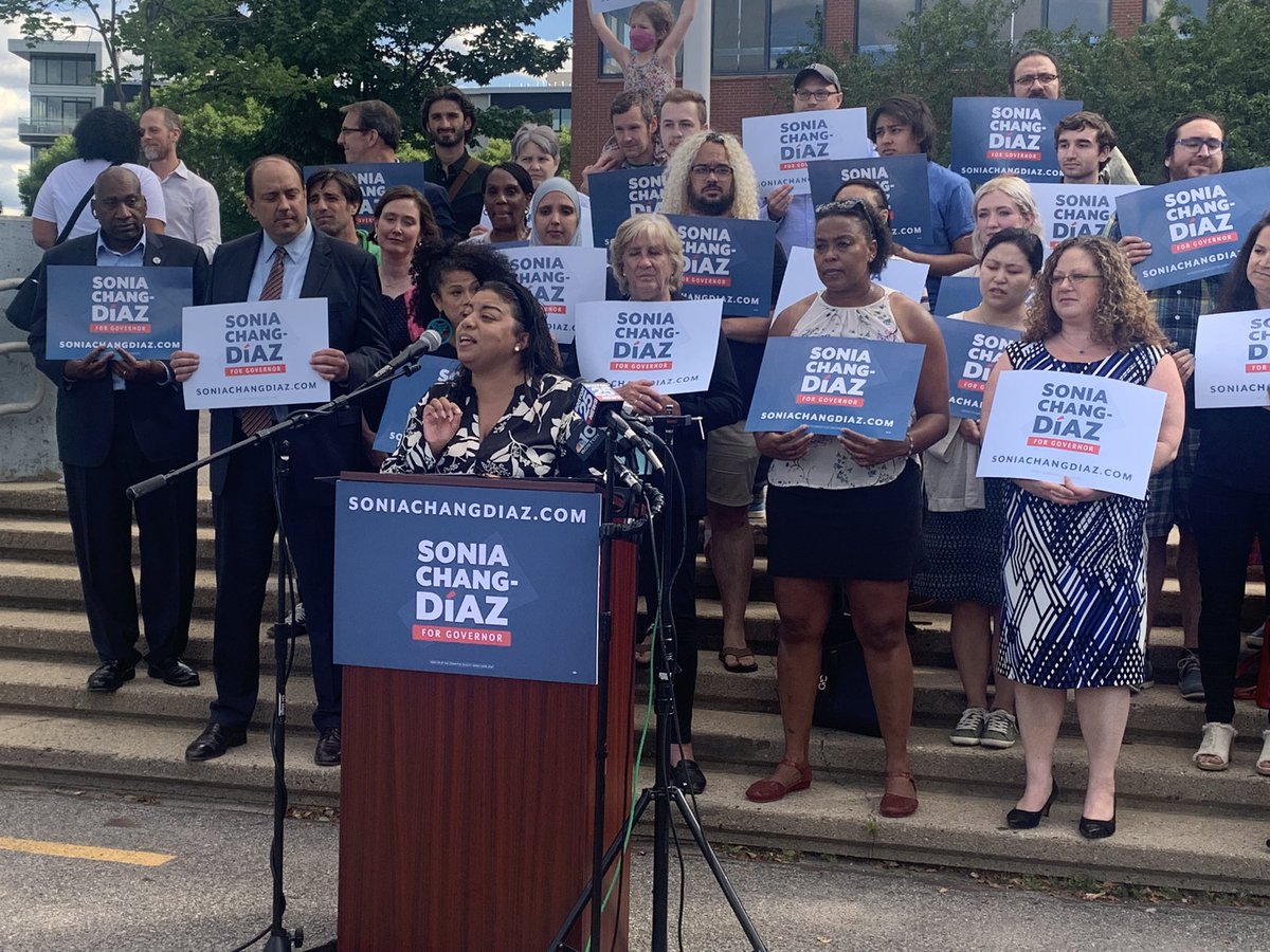 Saying Chang-Diaz has “hope, heart and hustle,” @RepLizMiranda says the Boston Senator is the “fighter” needed in the State House corner office. #mapoli <a href="/bostonherald/">Boston Herald</a>