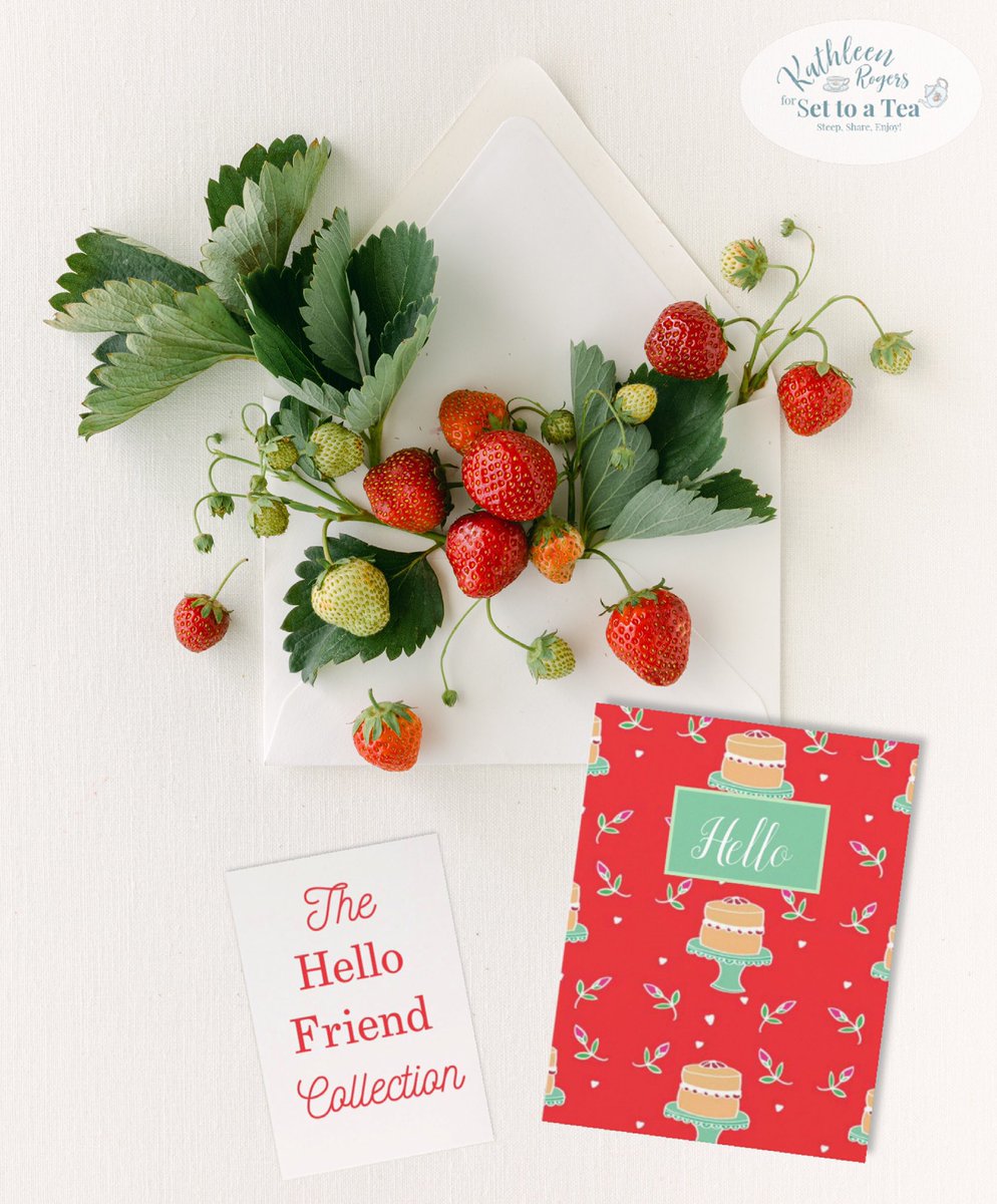 kathleenluvstea's tweet photo. It’s officially SUMMER & I’m here for it! And all the strawberries,& cream & scones & cake!
So let’s say Hello, Summer with my new notecard collection! I’m excited to share this with you.
#teaillustrator #teatime #afternoontea #leverageyourart
#creamteahour #teahouruk #roddas https://t.co/a9QfMndoNu