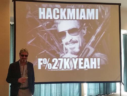 hackmiami's tweet photo. RIP John, you will be missed. We are honored to have been part of your adventures .@officialmcafee  #RIPJohnMcAfee #hackmiamicon https://t.co/znhmoyLIFU