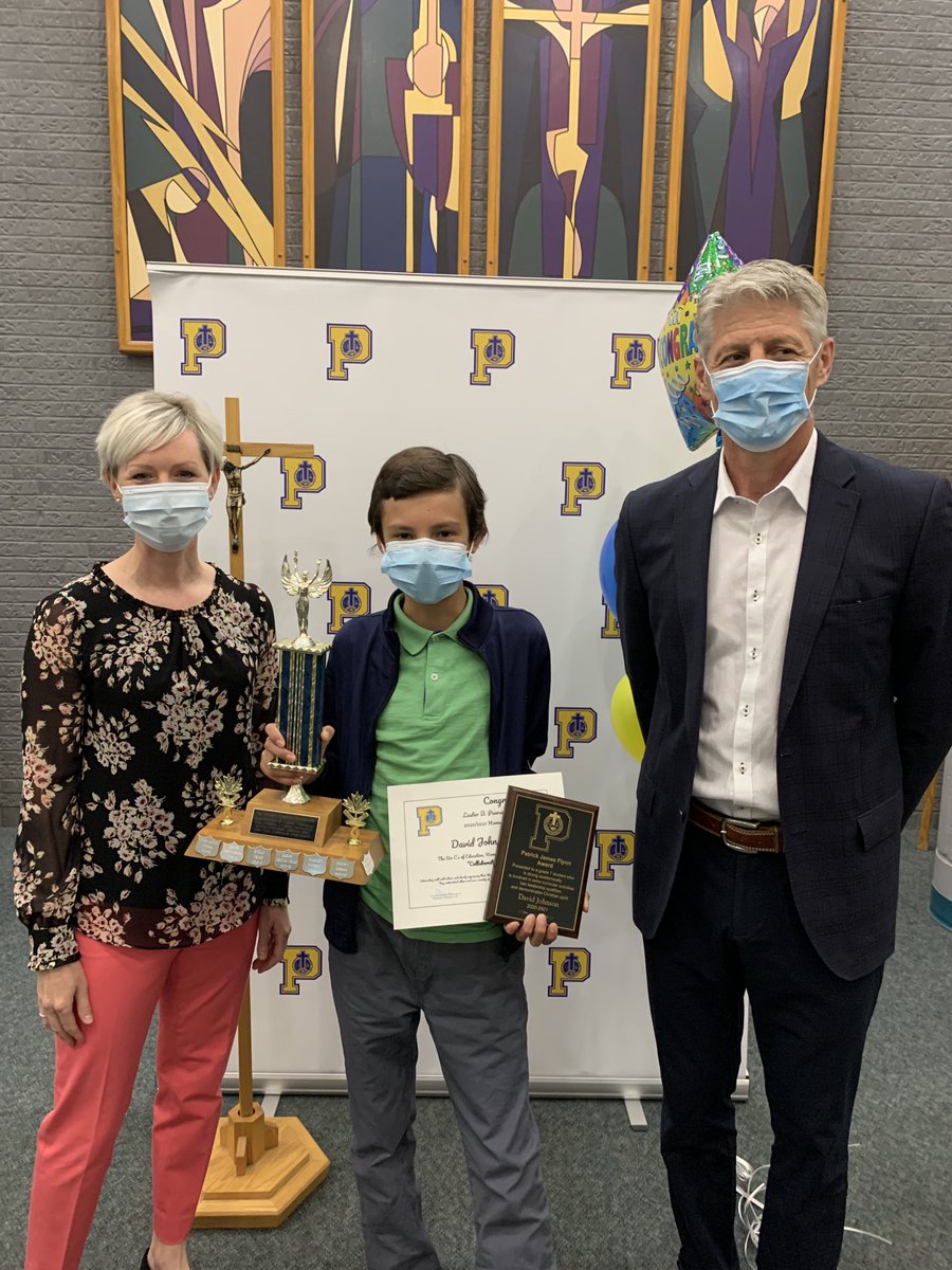 LBPearsonOCSB's tweet photo. Congratulations to grade 7 student David Johnson - recipient of this year’s Patrick James Flynn Award.  David is strong academically, possesses excellent leadership qualities, and exhibits a Christian spirit on a daily basis.  We are so proud of you, David! #weareLBP https://t.co/HGGlO7hKyB