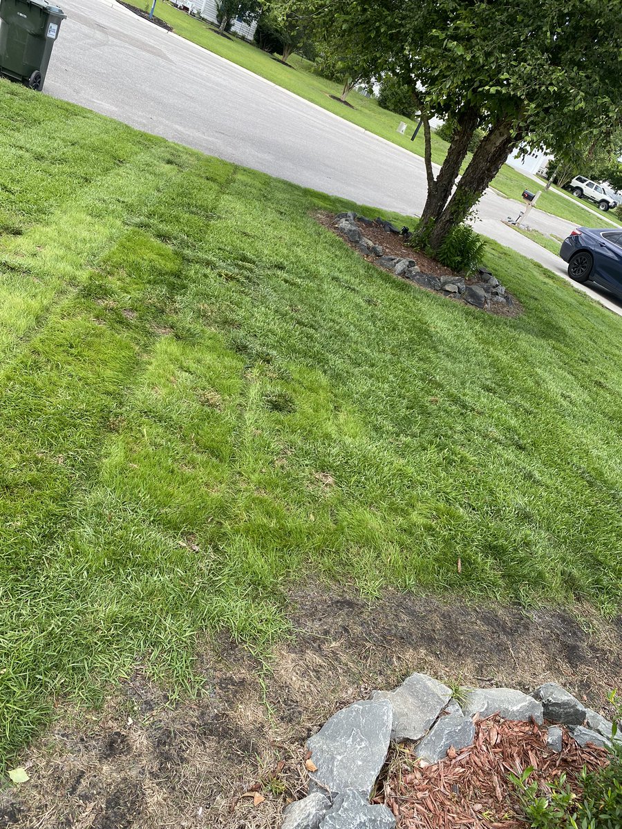 Installed a striping pvc pipe onto my Honda mower and what a difference it created lines in the grass…I put gravel Inside 3inch pvc pipe and mounted it on to the mower and just under 20$ sold at the # 1 retail store in the world!