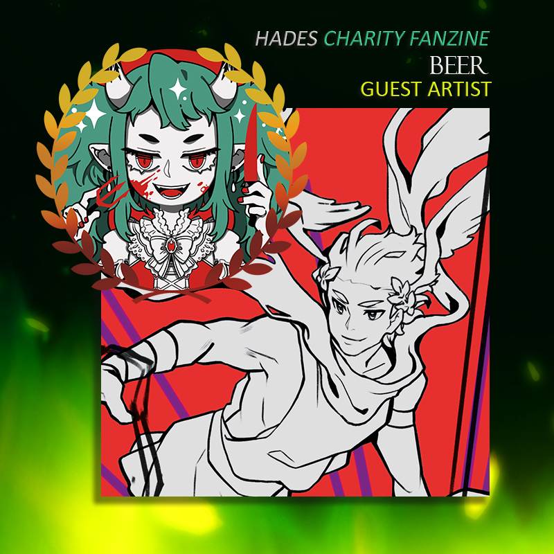 HadesMori's tweet photo. We have a message for you! 🌟
@_beerwolves is our artist of the day 🌈

#HadesGame #Hermes #HadesFanart #mementomorifanzine https://t.co/qcgZoa42AZ