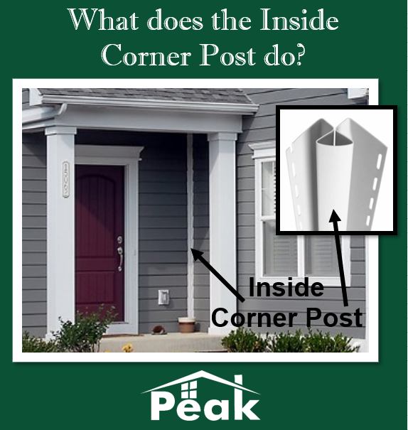 worthapeak's tweet photo. Inside Corner Post is used at the inside corners of a wall, where the siding meets from two adjoining walls. It provides a weather resistant joint and provides a receiving channel to hide the ends of #siding panels for a finished, professional look. #whatdoesitdowednesday https://t.co/L4QX5Fun0R